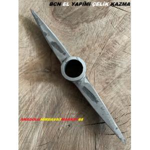 BCN DÖVME ÇELİK ÇİFT AGIZ SİVRİ KAZMA MADENCİ KAZMASI MİNİ KAZMA 30CM