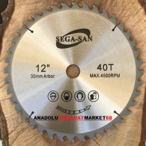 SEGASAN 300 MM ELMAS SUNTA MDF ODUN AHŞAP KESME TESTERESİ 40 DİŞ