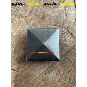 Oksit Pirinç Kare Antik Kabara Raptiye Koltuk Çivisi 5.5 CM 1 Adet