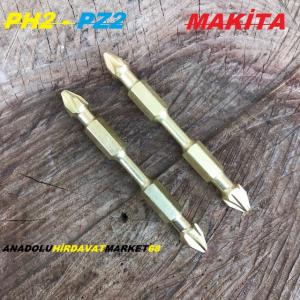 MAKİTA PH2 PZ2 YILDIZ BİTS UÇ VİDA SIKMA UCU YILDIZ UÇ TİTANYUM