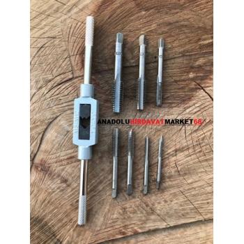 DMR KOLLU KLAVUZ SETİ METRİK CİVATA DİŞ AÇMA SETİ 8PCS