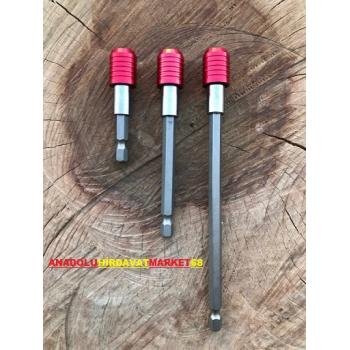 MTV YAYLI MANYETİK BİTS UZATMA UCU 3LÜ UZATMA 15CM 10CM 6CM