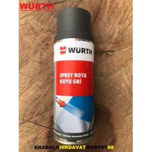 WÜRTH KOYU GRİ TAMPON BOYASI SPREY OTO BOYASI ANTRASİT GRİ 400ML