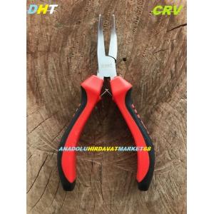 DHT EĞRİ UÇLU KARGABURUN PENSE 120MM CRV ÇELİK UÇLU