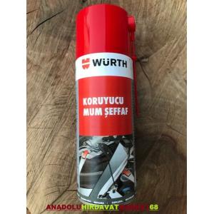 WÜRTH 400ML OTO KAPORTA KORUYUCU MUM SPREY ŞEFFAF MUM SPREYİ