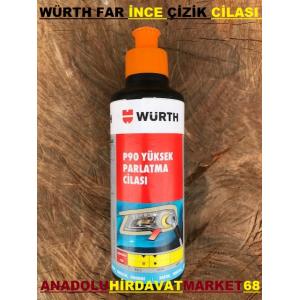 WÜRTH P90 FAR PARLATMA CİLASI İNCE ÇİZİK GİDERİCİ PARLATICI 250ML