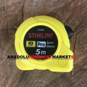 STARLİNE ÇELİK ŞERİT METRE 5 METRE 25MM PROFESYONEL METRE