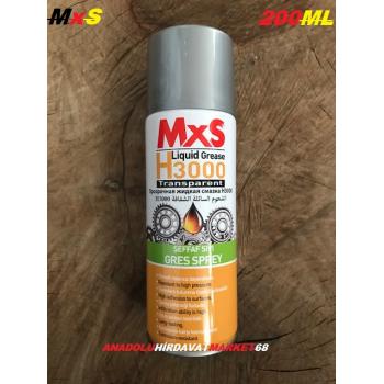 MxS 200ML SIVI GRES YAĞ SPREY ŞEFFAF SIVI GRES YAĞI YÜKSEK KALİTE