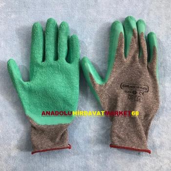 GİLAN PRO KALIN İŞ ELDİVENİ YEŞİL NİTRİL ELDİVEN DAYANIKLI KALIN CAMCI ELDİVENİ
