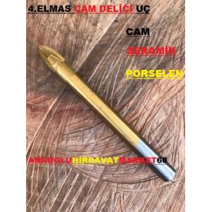 4 ELMASLI 6MM CAM DELİCİ SERAMİK DELİCİ PORSELEN DELİCİ UÇ