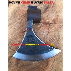 AKİ ÇELİK DÖVME ÇELİK BALTA NACAK BÜYÜK BOY BALTA EL YAPIMI 1800GR