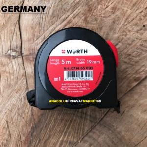 WÜRTH 5 METRE ÇELİK ŞERİT METRE ÖLÇÜ METRESİ 5*19MM GERMANY