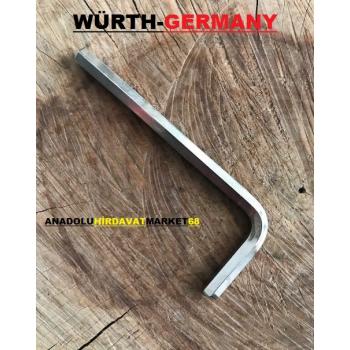 WÜRTH 5MM ALYAN ANAHTAR CR ÇELİK ALLEN PASLANMAZ GERMANY