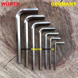 WÜRTH ALYAN TAKIMI ALYAN ANAHTAR SETİ CR ÇELİK 7PCS GERMANY