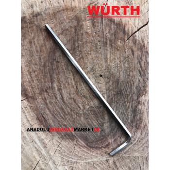 WÜRTH 2,5MM UZUN ALYAN ANAHTAR CR ÇELİK ALLEN PASLANMAZ GERMANY