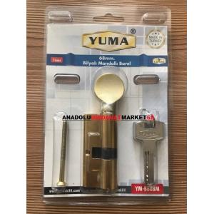 YUMA PİRİNÇ BİLYALI KAPI BARELİ TOPUZLU BAREL ÇELİK KAPI BARELİ 68MM