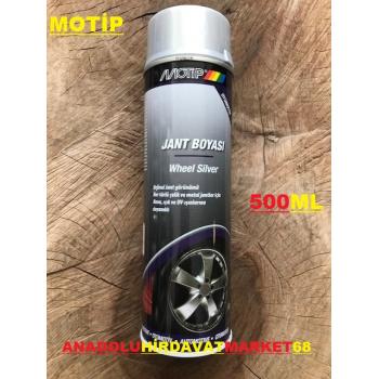 MOTİP METALİK GÜMÜŞ SPREY BOYA ÖZEL OTO JANT BOYASI GÜMÜŞ 500ML