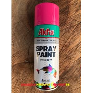 AKFİX 400ML PEMBE RENK SPREY BOYA PEMBE RENK BOYA 400ML