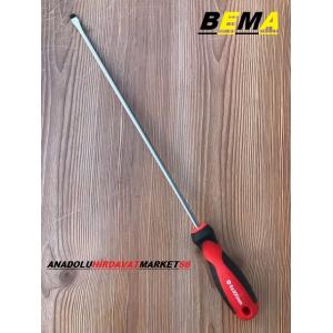 BEMA 3*300MM CRV UZUN İNCE UÇLU DÜZ TORNAVİDA MIKNATIS UÇLU 40CM