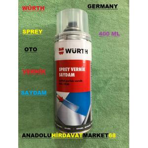 WÜRTH SPREY OTO VERNİK FAR JANT KAPORTA VERNİK PARLAK 400 ML