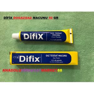 DİFİX DOĞALGAZ MACUNU GAZ TESİSAT MACUNU İLACI 50 GR