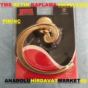 YMS PİRİNÇ WC BANYO HAVLULUK YUVARLAK HAVLULUK ALTIN GOLD