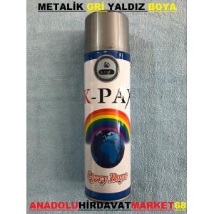 KPAX METAL GRİ YALDIZ SPREY BOYA 170 ML GRİ RENK SPREY BOYA