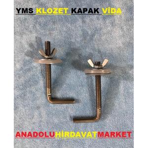 YMS KLOZET KAPAK VİDASI METAL KLOZET VİDASI 2 ADET