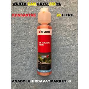 WÜRTH CAM SUYU SABUNLU OTO CAM SUYU KONSANTRE 250ML 25LT