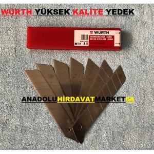 WÜRTH MAKET BIÇAĞI FALÇATA YEDEĞİ 18 MM 1 PK 10 ADET ULTRA KALİTE