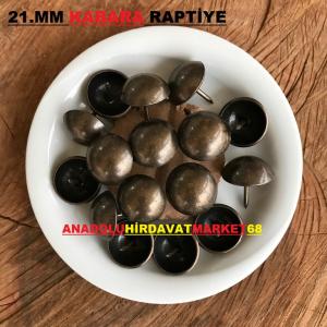 21MM ÇAP KABARA RAPTİYE ÇİVİSİ RUSTİK BRONZ RENK 20 ADET