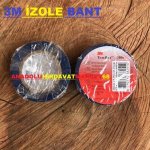 3M 18MM İZOLE BANDI ELEKTRİK BANDI 10MT KANAL BANT MAVİ 2AD