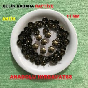 KABARA RAPTİYE KOLTUK ÇİVİSİ ANTİK BRONZ DÜZ ÇAPI 11MM 1000 ADET