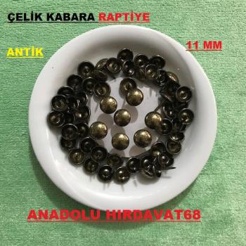 KABARA RAPTİYE KOLTUK ÇİVİSİ ANTİK BRONZ DÜZ ÇAPI 11MM 1000 ADET