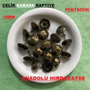 KABARA RAPTİYE KOLTUK ÇİVİSİ RENK ANTİK BAKIR ÇAPI:18 MM 100ADET