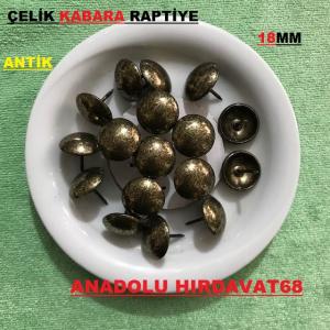 KABARA RAPTİYE KOLTUK ÇİVİSİ RENK ANTİK BAKIR ÇAPI:18 MM 100ADET