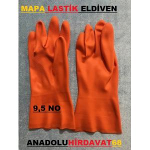 MAPA KALIN LASTİK ELDİVEN TURUNCU İŞ ELDİVENİ YÜKSEK KALİTE ELİDİVEN 9,5 NO