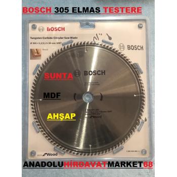 BOSCH 305MM ELMAS TESTERE AHŞAP KESİCİ SUNTA MDF PLASTİK KESER