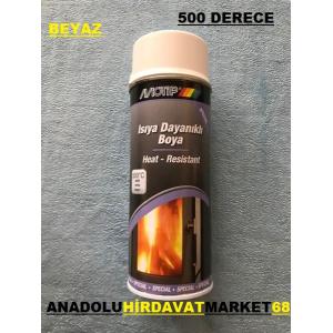 MOTİP 500 DERECE ISIYA DAYANIKLI EKSOZ VE SOBA BOYASI BEYAZ