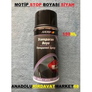 MOTİP OTO STOP BOYASI TRANPARAN SİYAH RENK 150 ML