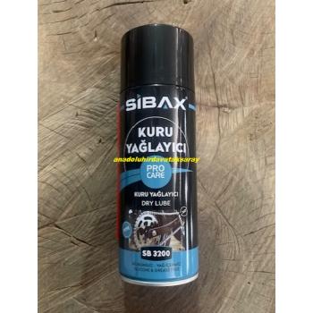 SİBAX PRO KURU YAĞLAMA SPREYİ SANROOF VE KAPI DİŞLİ ZİNCİR YAĞLAMA SPREYİ 400ML ORJ