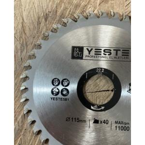 YESTE 115MM ELMAS TESTERE AHŞAP SUNTA MDF KESİCİ AVUÇ TAŞLAMALAR İÇİN