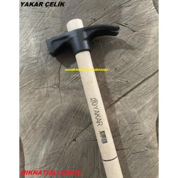 YAKAR MIKNATISLI ÇEKİÇ MARANGOZ USTA ÇEKİCİ DÖVME ÇELİK ÇATAL ÇEKİÇ 500GR SAPLI