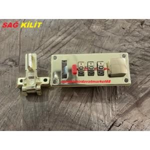 DMR SARI RENK ŞİFRELİ ÇANTA KİLİDİ DERİ ÇANTA KİLİT BOND ÇANTA KİLİDİ GOLD RENK SAĞ