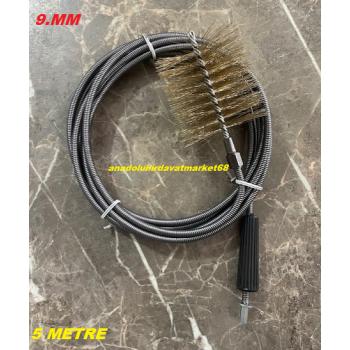DMR 9MM ÇELİK LAVABO AÇMA TELİ WC GİDER AÇMA TELİ AÇMA TELİ BACA TEMİZLEME TELİ 5METRE
