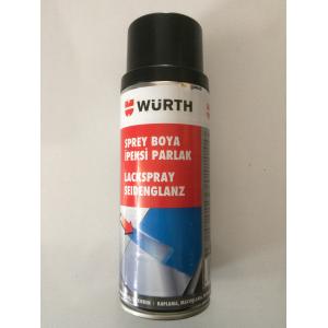 WÜRTH 400ML PARLAK SİYAH TAMPON BOYASI SPREY OTO BOYASI