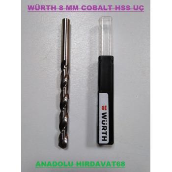 WÜRTH 8MM HCSO COBALT METAL DELME UCU KROM DELME UCU GERMANY