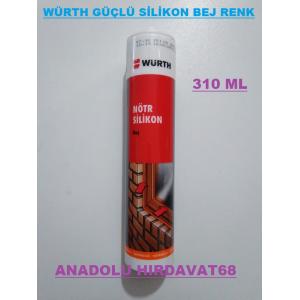 WÜRTH NÖTR BEJ RENK SİLİKON DIŞ CEPHE SİLİKONU GÜÇLÜ YAPIŞTIRICI