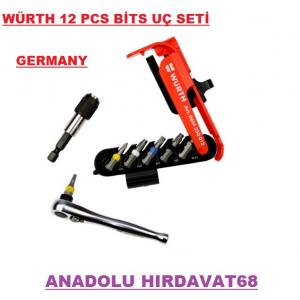 WÜRTH TORNAVİDA BİTS UÇ SETİ LOKMA CIRCIR SET 12PCS GERMANY