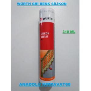 WÜRTH GRİ RENK SİLİKON GÜÇLÜ SİLİKON YAPIŞTIRICI GRİ RENK 310 ML